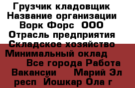 Грузчик-кладовщик › Название организации ­ Ворк Форс, ООО › Отрасль предприятия ­ Складское хозяйство › Минимальный оклад ­ 27 000 - Все города Работа » Вакансии   . Марий Эл респ.,Йошкар-Ола г.